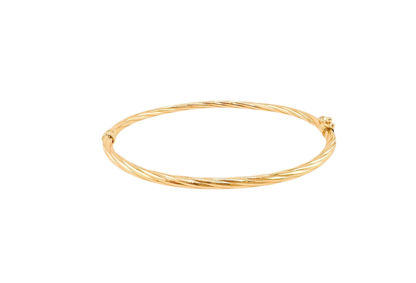 14k Gold Bangle 7.5 in