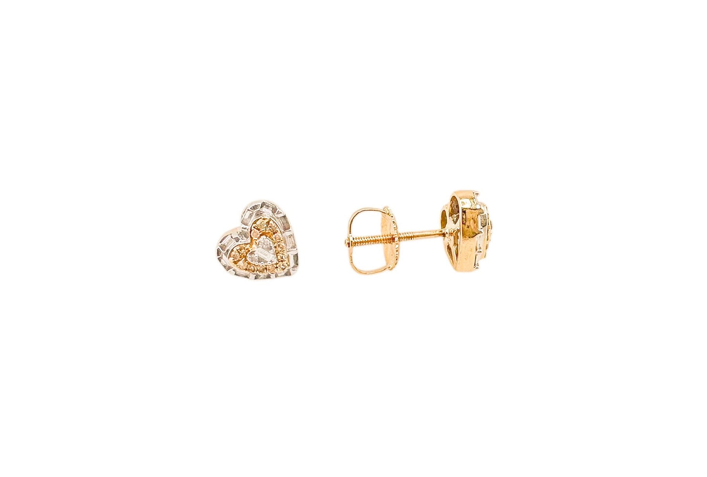 14k Gold Diamond Earrings
