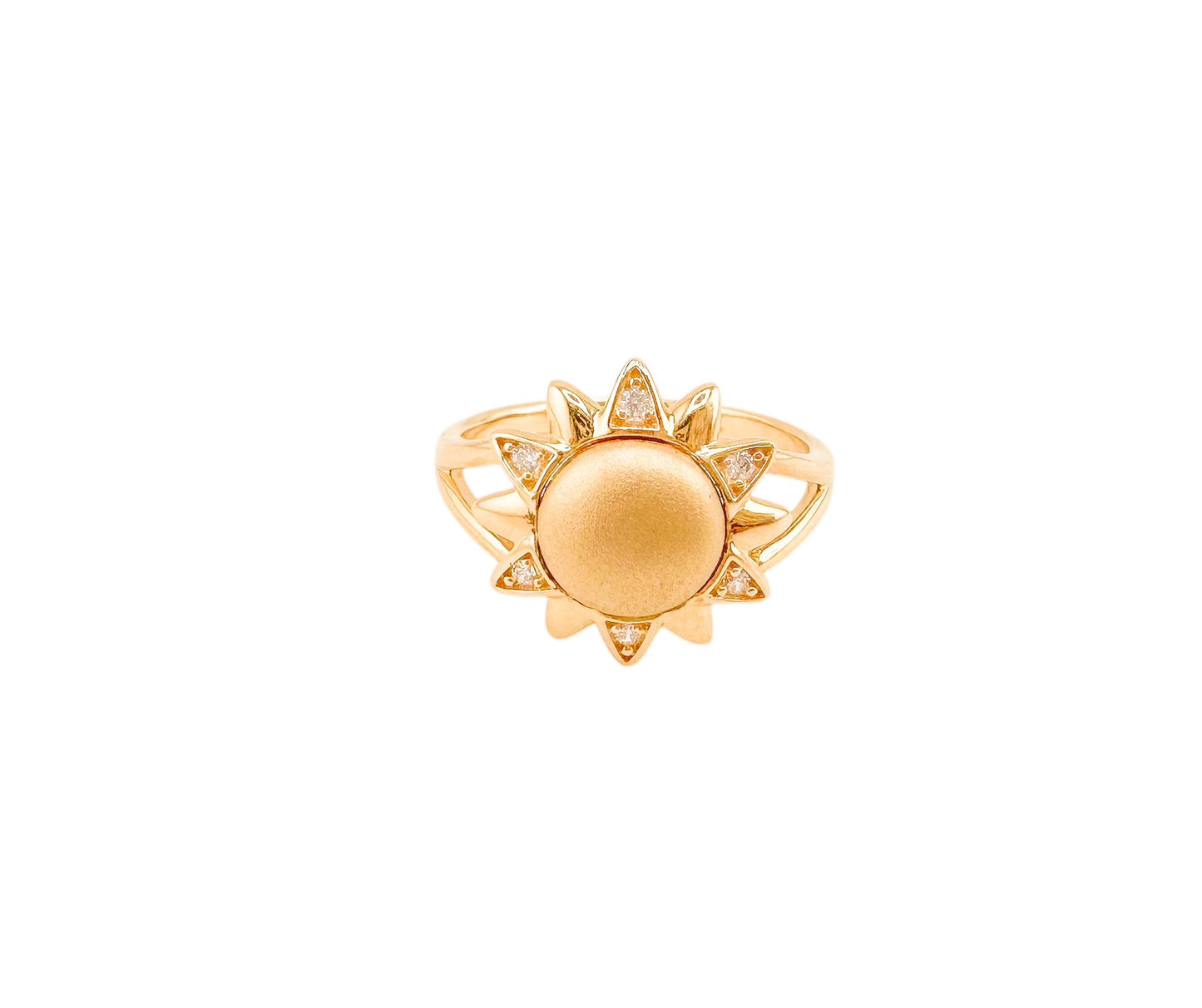 14k Gold Sun Ring