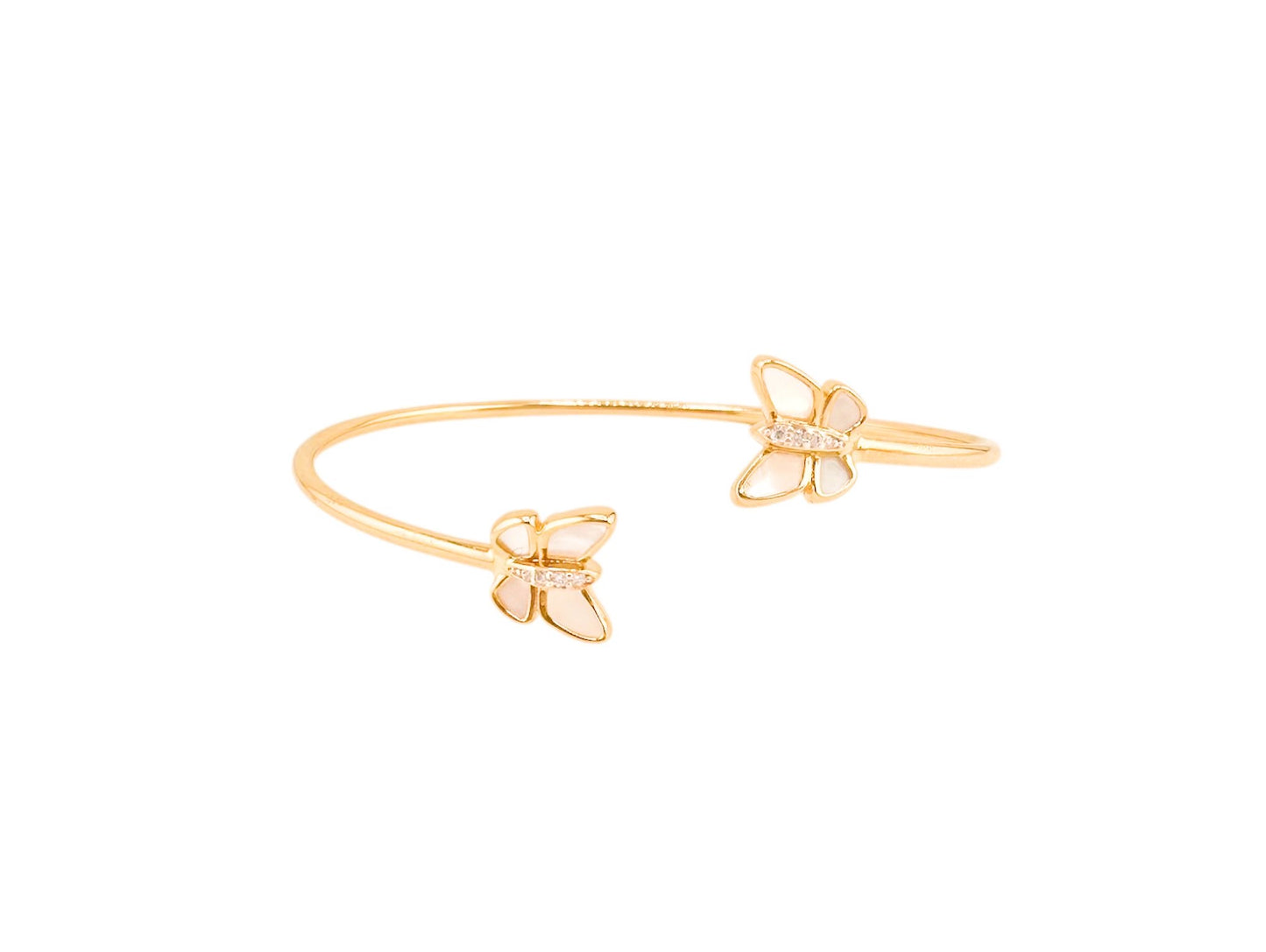 14k Gold Bangle 7.5 in