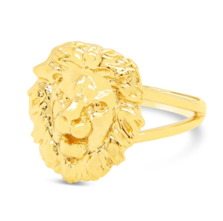14k Lion Ring
