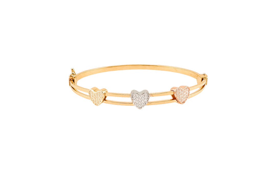 14k Gold Bangle 7.5 in