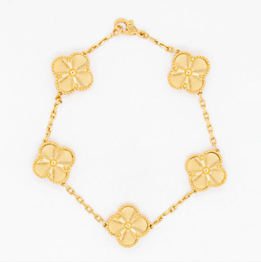 18k Gold Solid Bracelet 8in