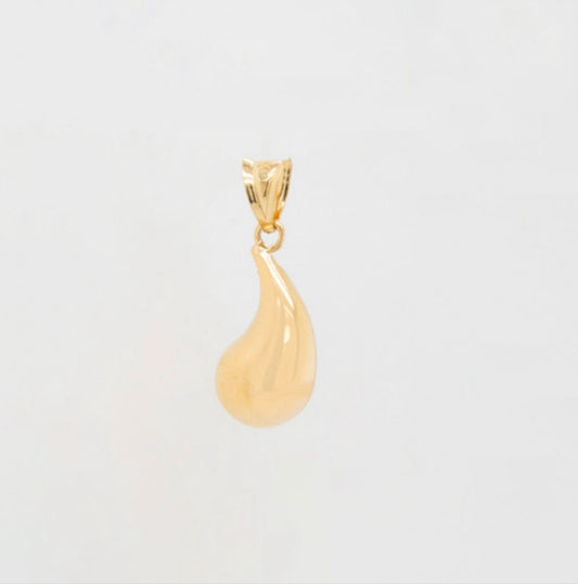 14k Gold Drop Pendant