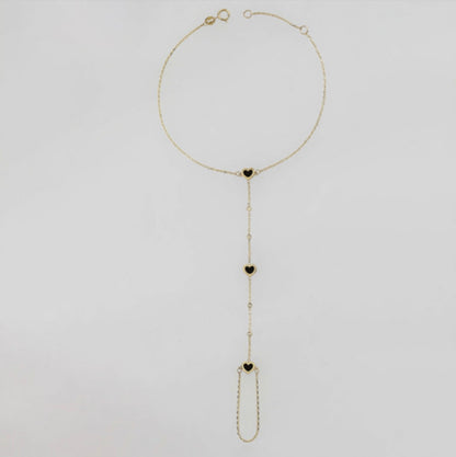 14k Gold Bracelet 7+1in