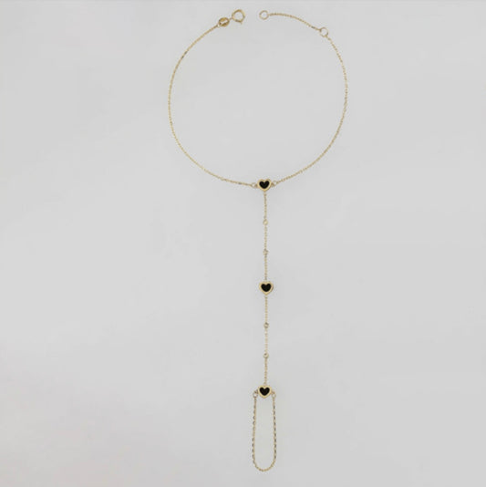 14k Gold Bracelet 7+1in