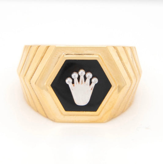 14k Gold Man Ring