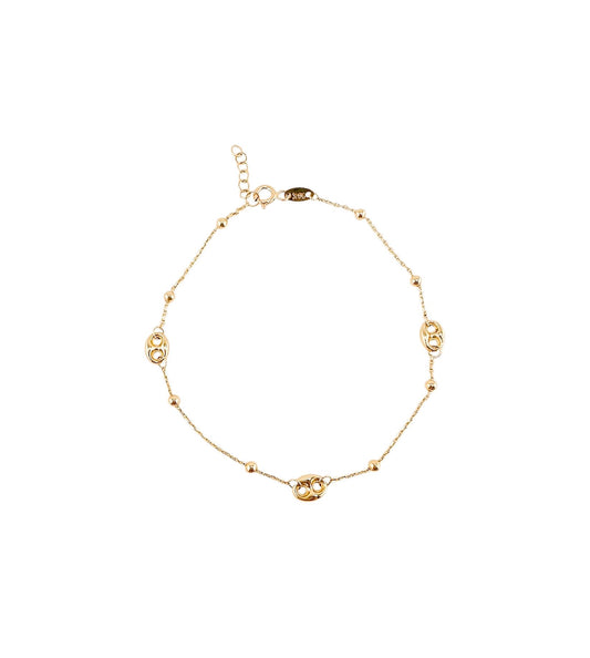 14k Gold Bracelet 7.5in