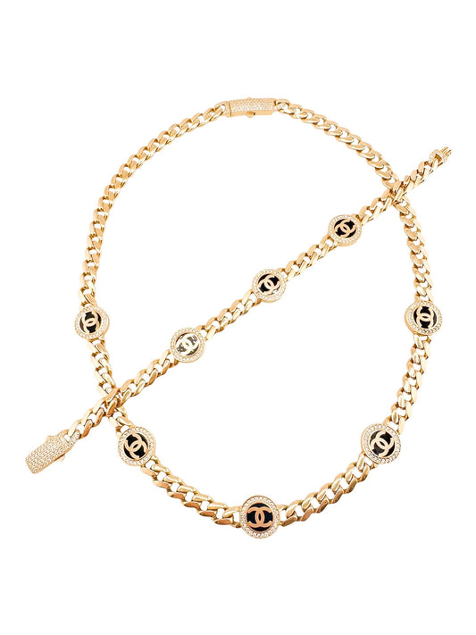 14k Gold Set Necklace 18in Bracelet 8in