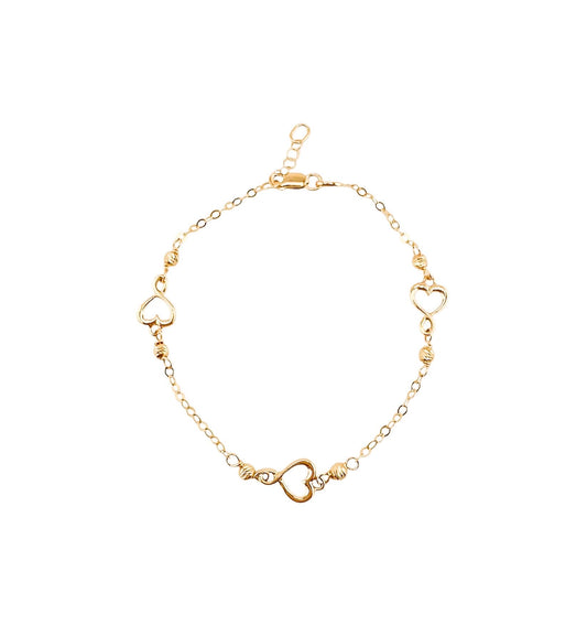 14k Gold Bracelet 7.5in