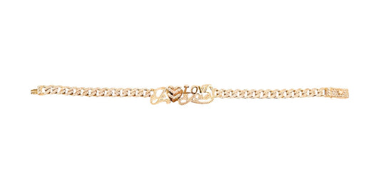 10k Gold Bracelet 7in