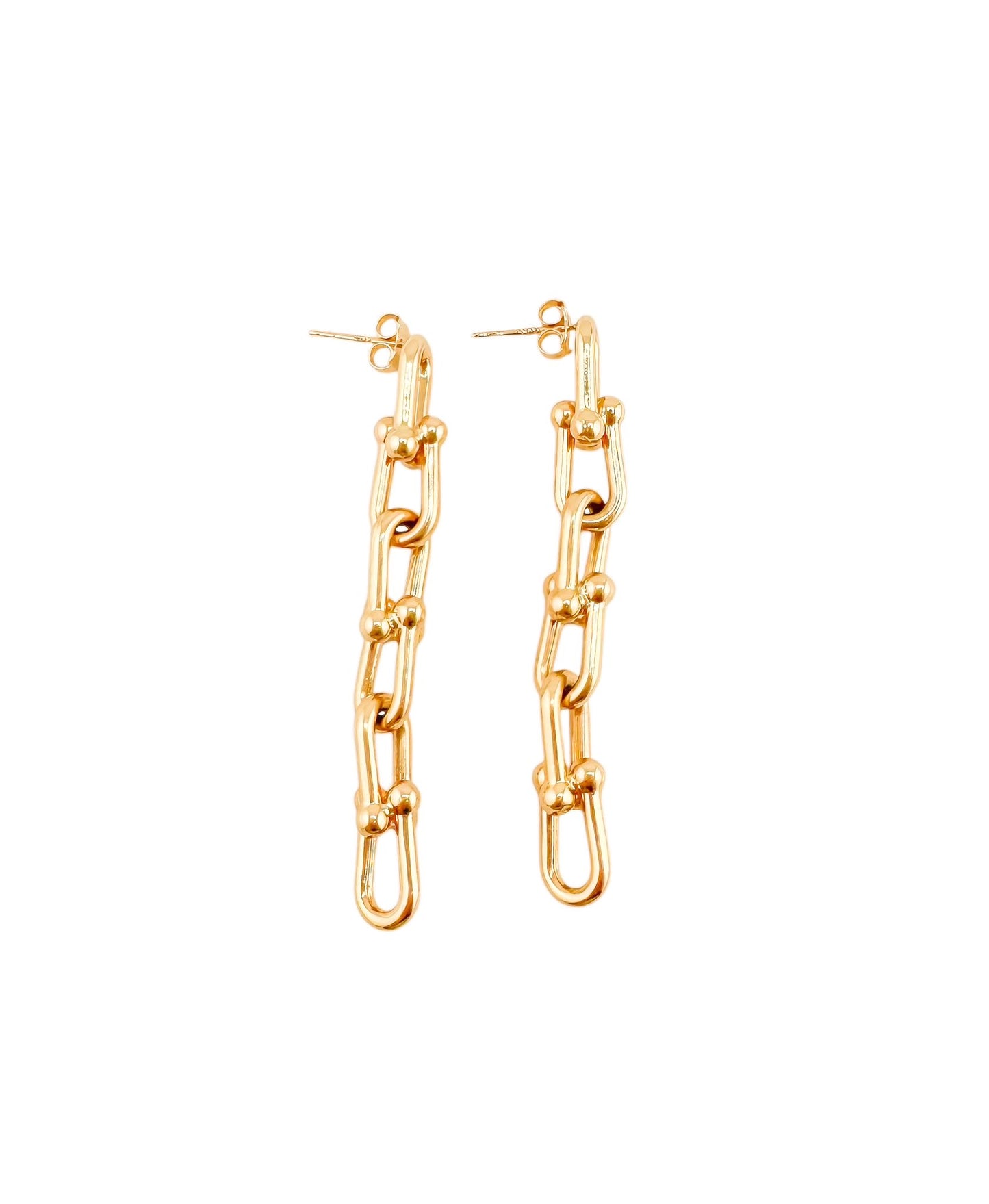 14k Gold Long TIFF Earrings