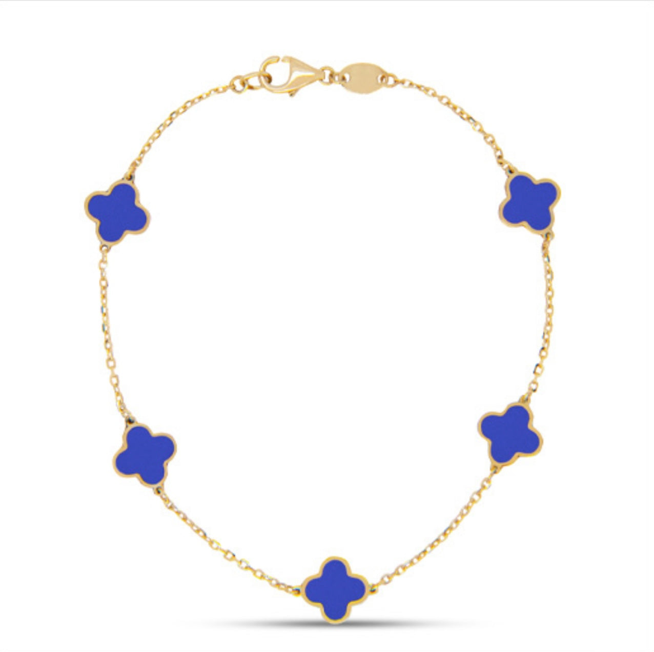 14k Gold Lapis 7in