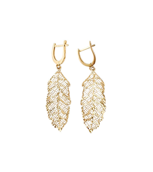 14k Gold Long Earrings