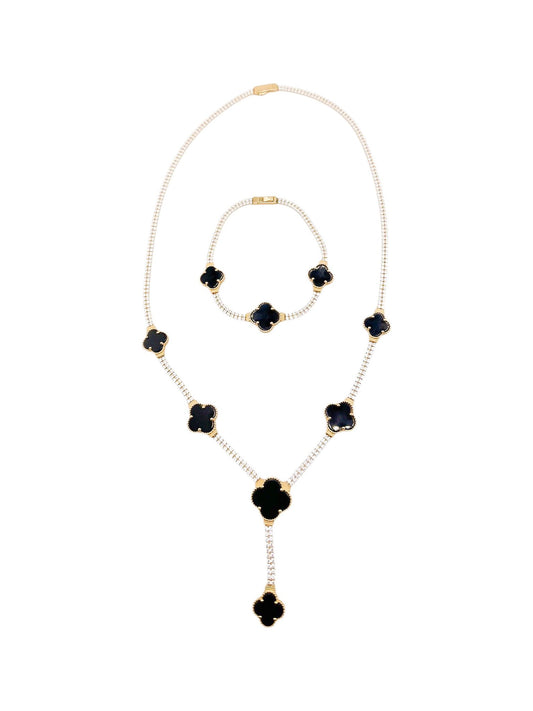 14k Gold Set Necklace 18in Bracelet 7.5in